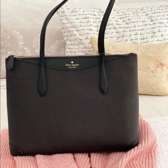 🆕 KATE SPADE | Black Shimmy Glitter Purse Tote - Picture 3 of 7